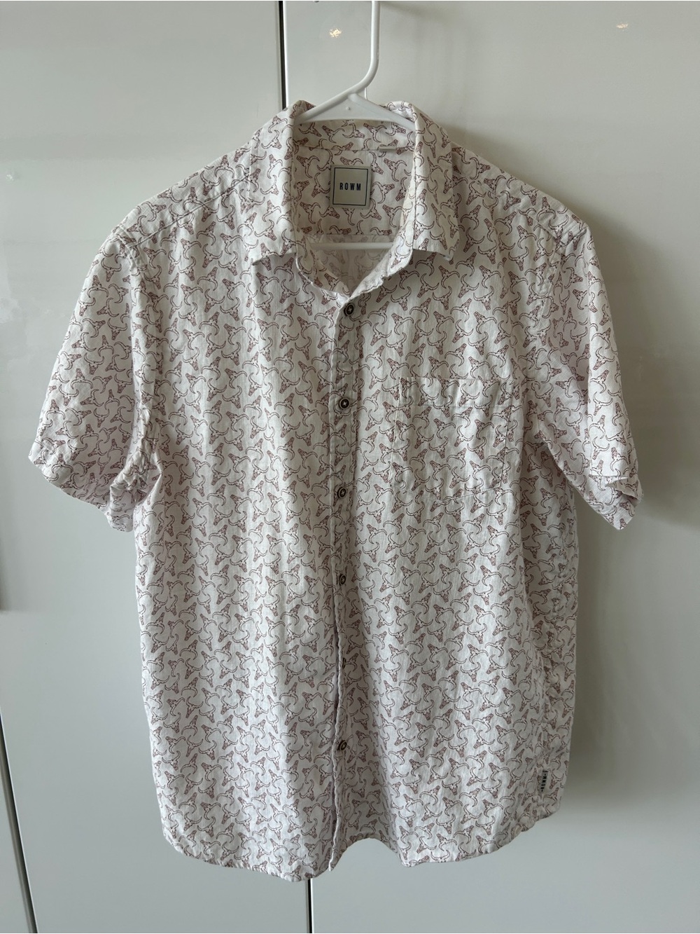 Lot of 3 Rowm Men’s Large button front shirts